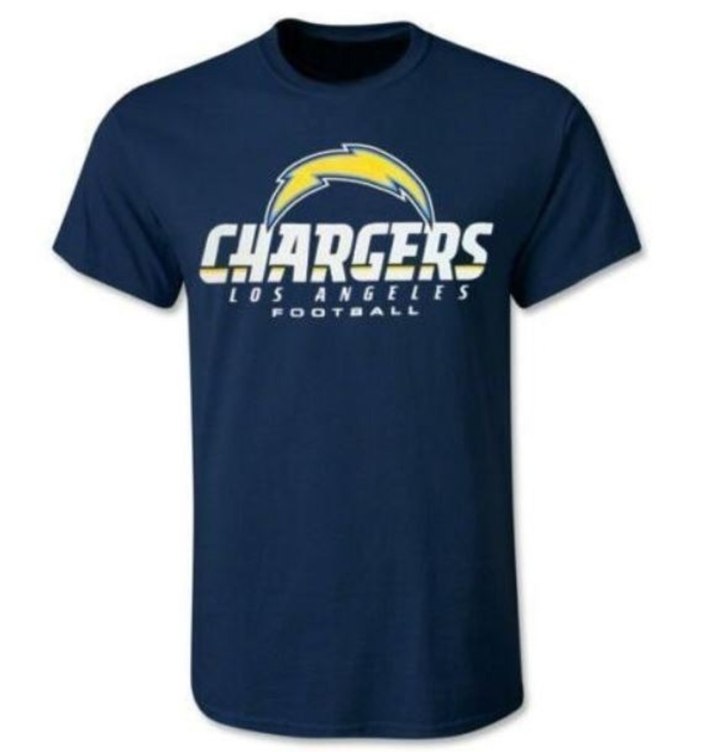 Dark Blue LA Chargers Shirt NFL Majestic Navy Iconic TShirt